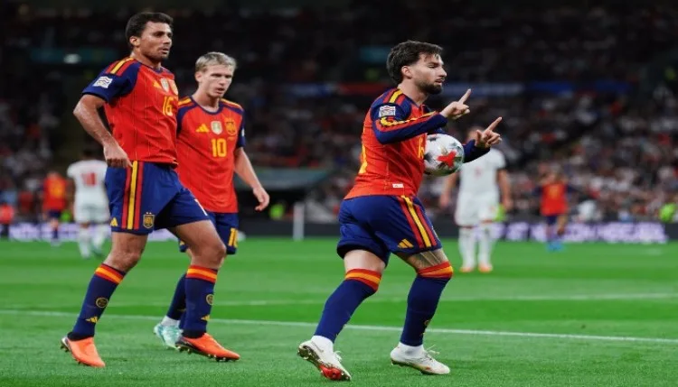 England vs Spain:  UEFA नेशंस लीग में स्पेन ने इंग्लैंड को 3-2 से रौंदा