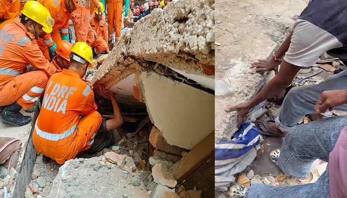 Delhi building collapse news