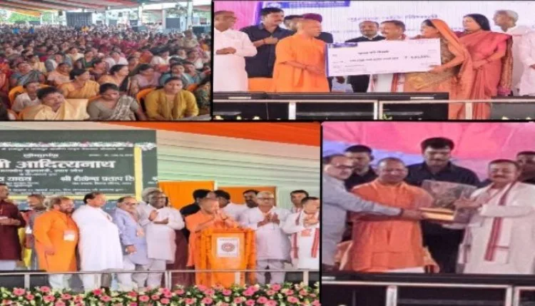 सुल्तानपुर पहुंचे मुख्यमंत्री योगी आदित्यनाथ, 819 करोड़ की 99 विकास परियोजनाओं की दी सौगात