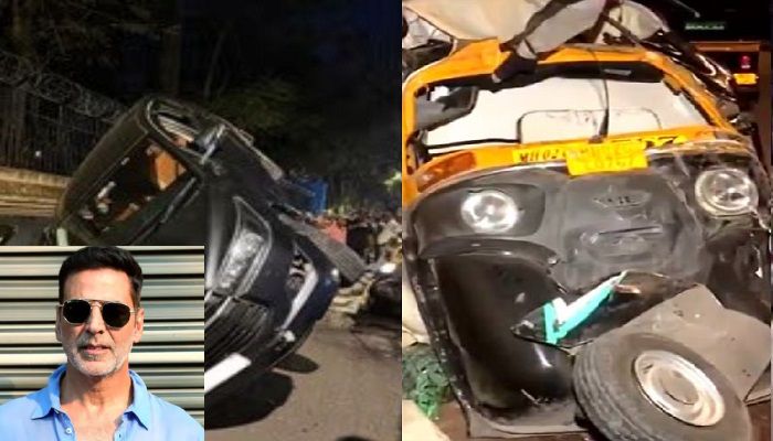 अक्षय कुमार की कार ने ऑटो को मारी जोरदार टक्कर ! ड्राइवर की हालत नाजुक, पीड़ित के भाई ने की ये मांग