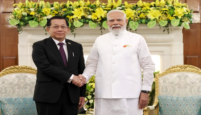 राष्ट्रपति यू मिन आंग ह्लाइंग से मिले PM मोदी, बोले- ‘नेबरहुड फर्स्ट’ नीति पर म्यांमार को समर्थन देता रहेगा भारत